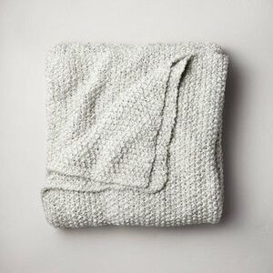 Casaluna Cream Waffle Knit Throw Blanket